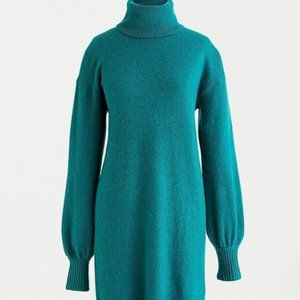 J. Crew Supersoft Turtleneck Shift Sweater Dress M
